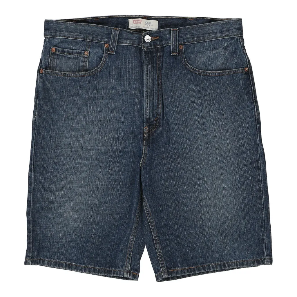 505 Levis Denim Shorts - 37W 10L Blue Cotton