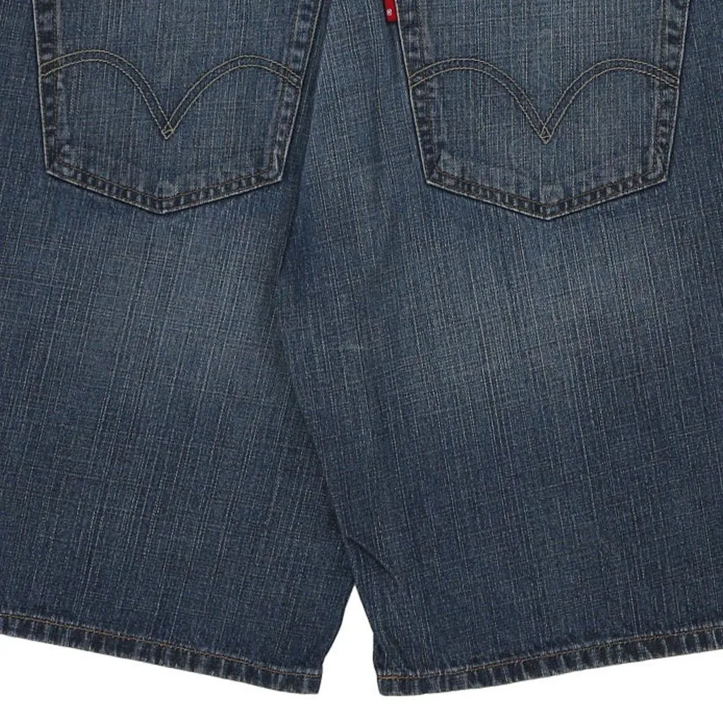 505 Levis Denim Shorts - 37W 10L Blue Cotton