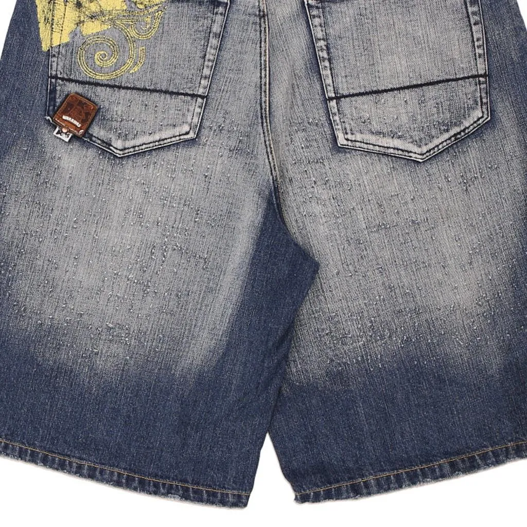 Akademiks Denim Shorts - 39W 13L Blue Cotton