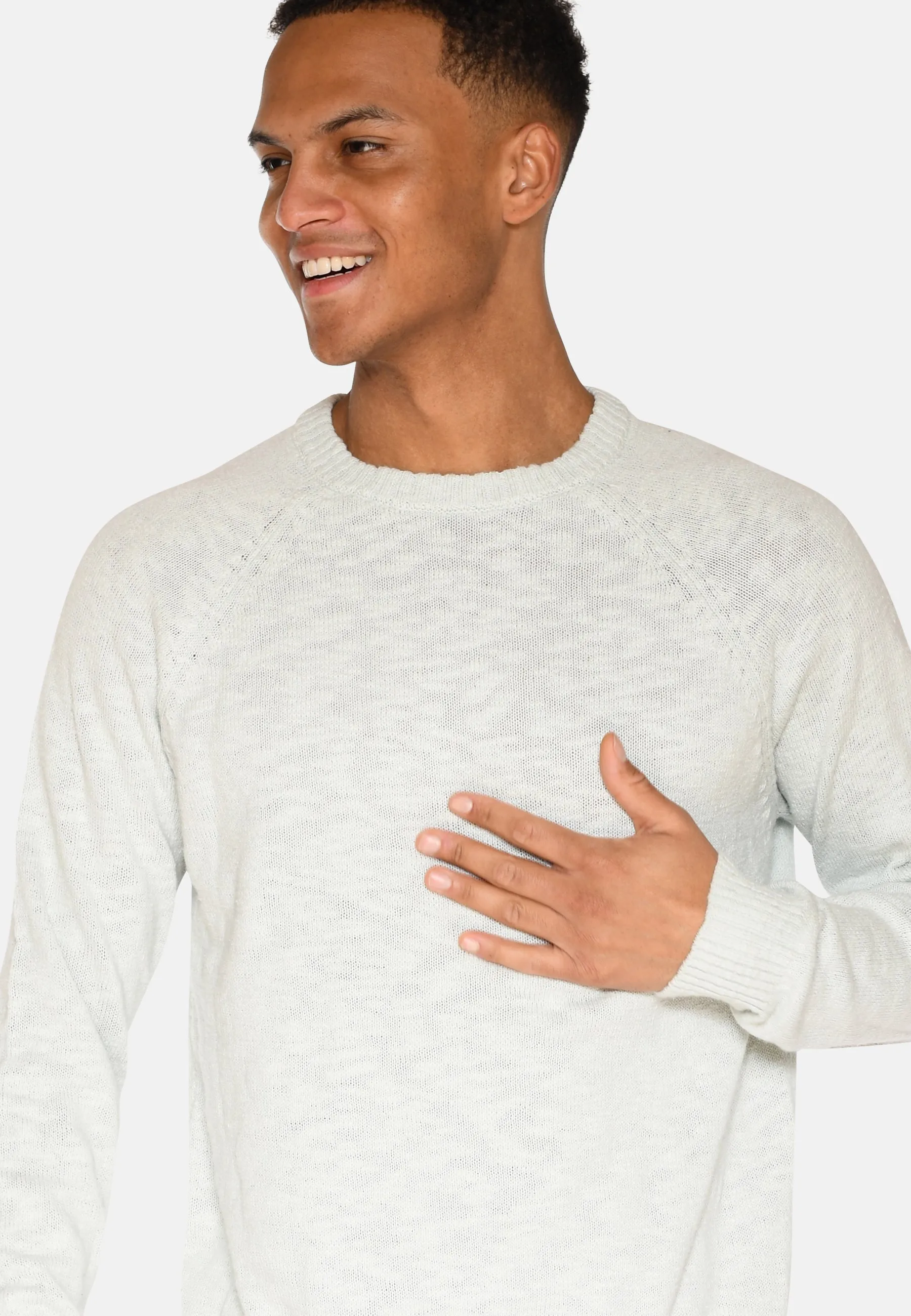 Alfredo reg jumper 4178 - Gray Mist