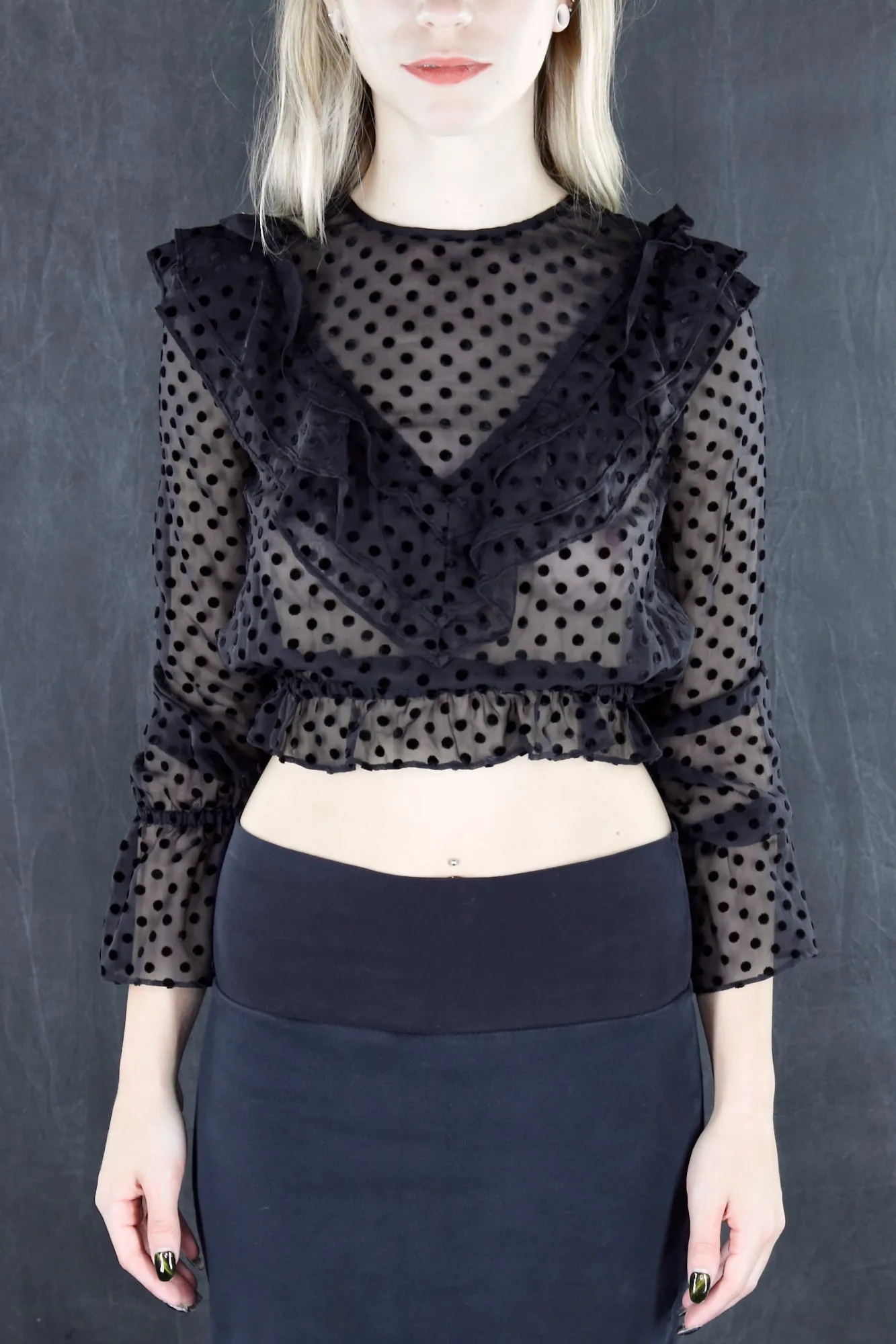 & Other Stories Sheer Prarie Top - XS