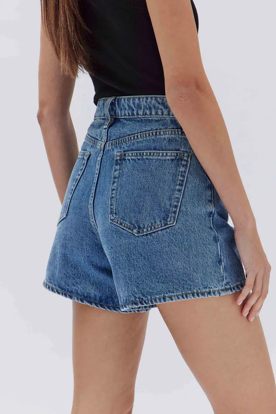 Assembly Label - Vintage Denim Short (Dark Stone)