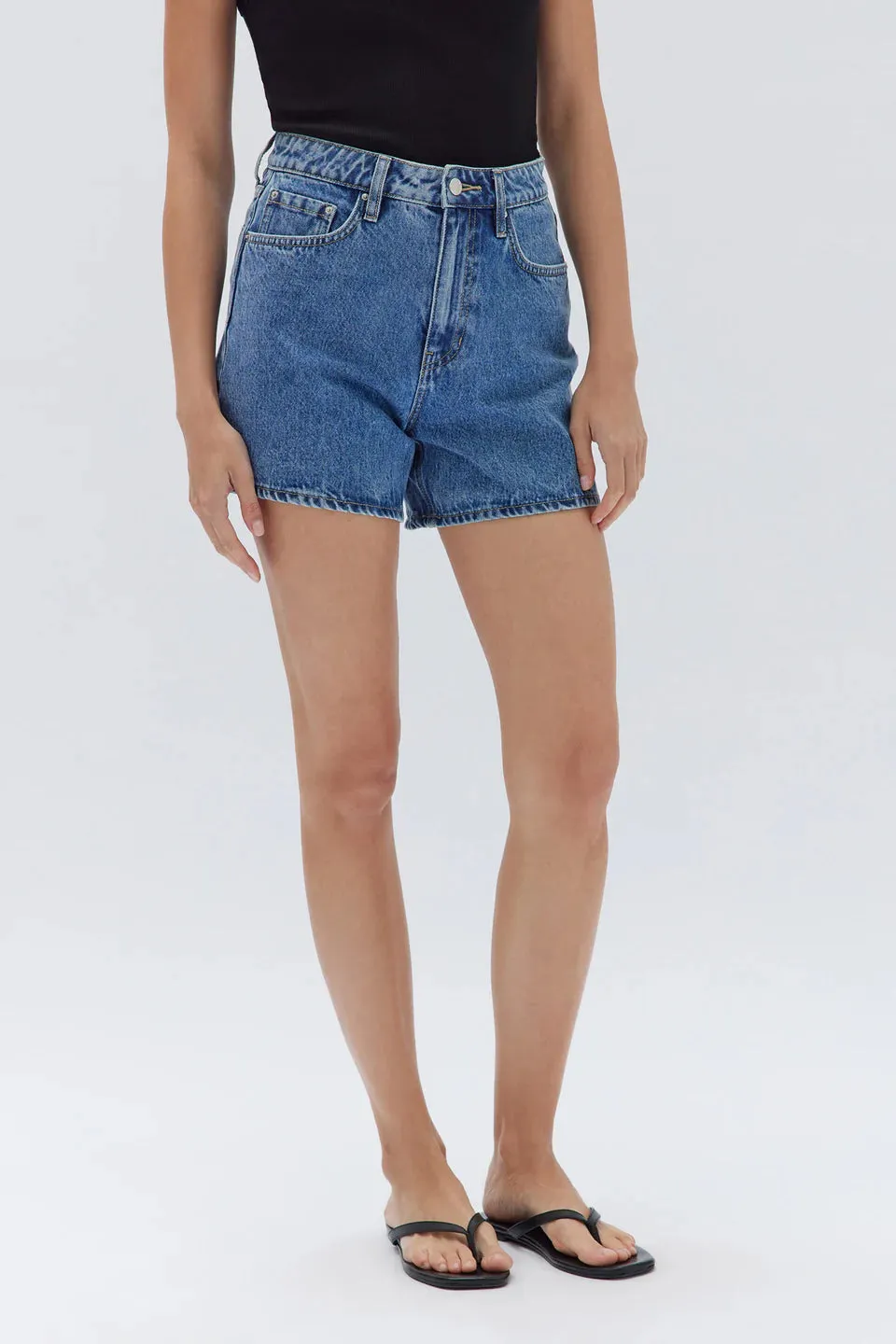 Assembly Label - Vintage Denim Short (Dark Stone)