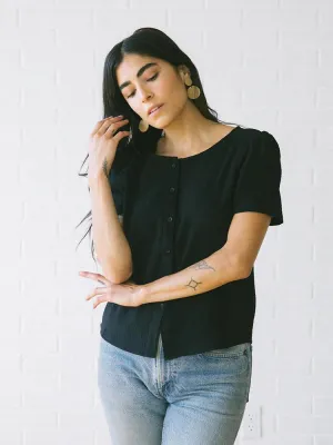 Barcelona Blouse, Black