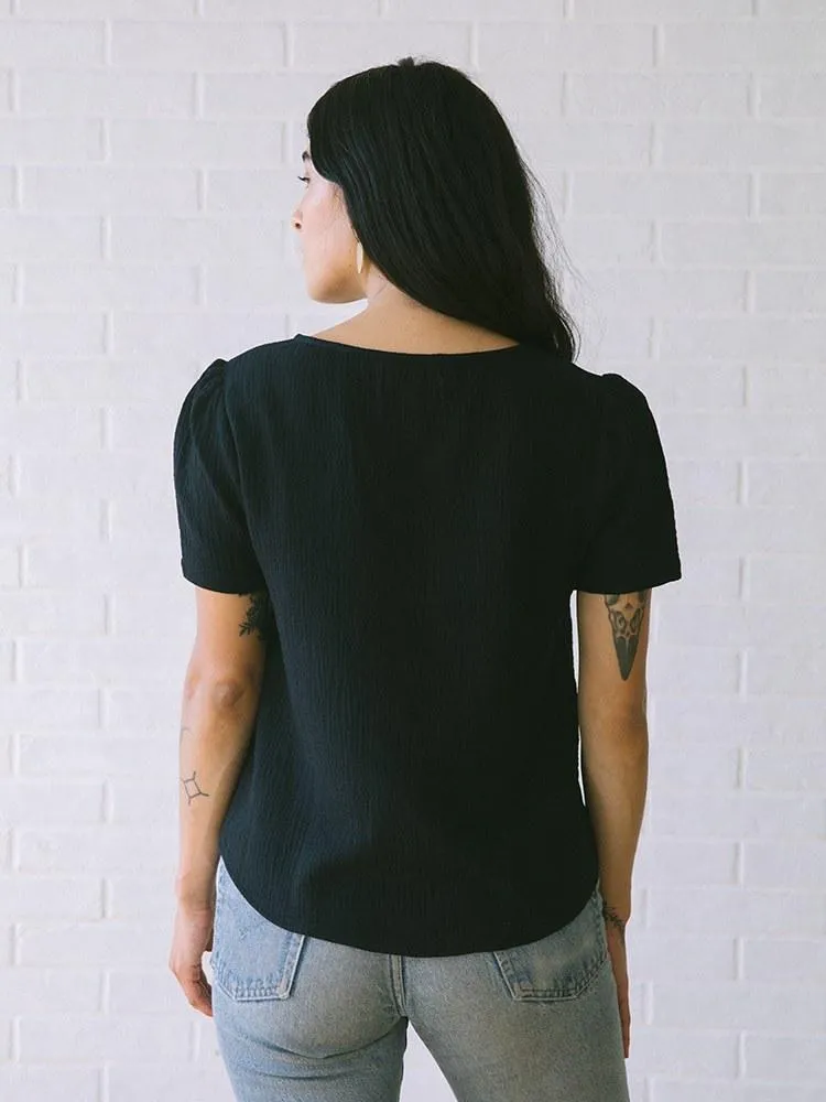 Barcelona Blouse, Black