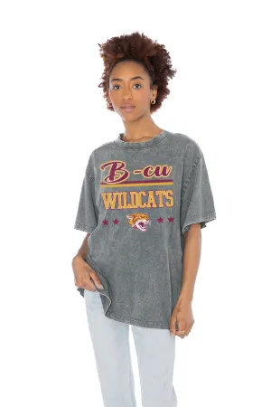 BETHUNE-COOKMAN WILDCATS HERE TO PLAY OVERSIZED CREWNECK TEE