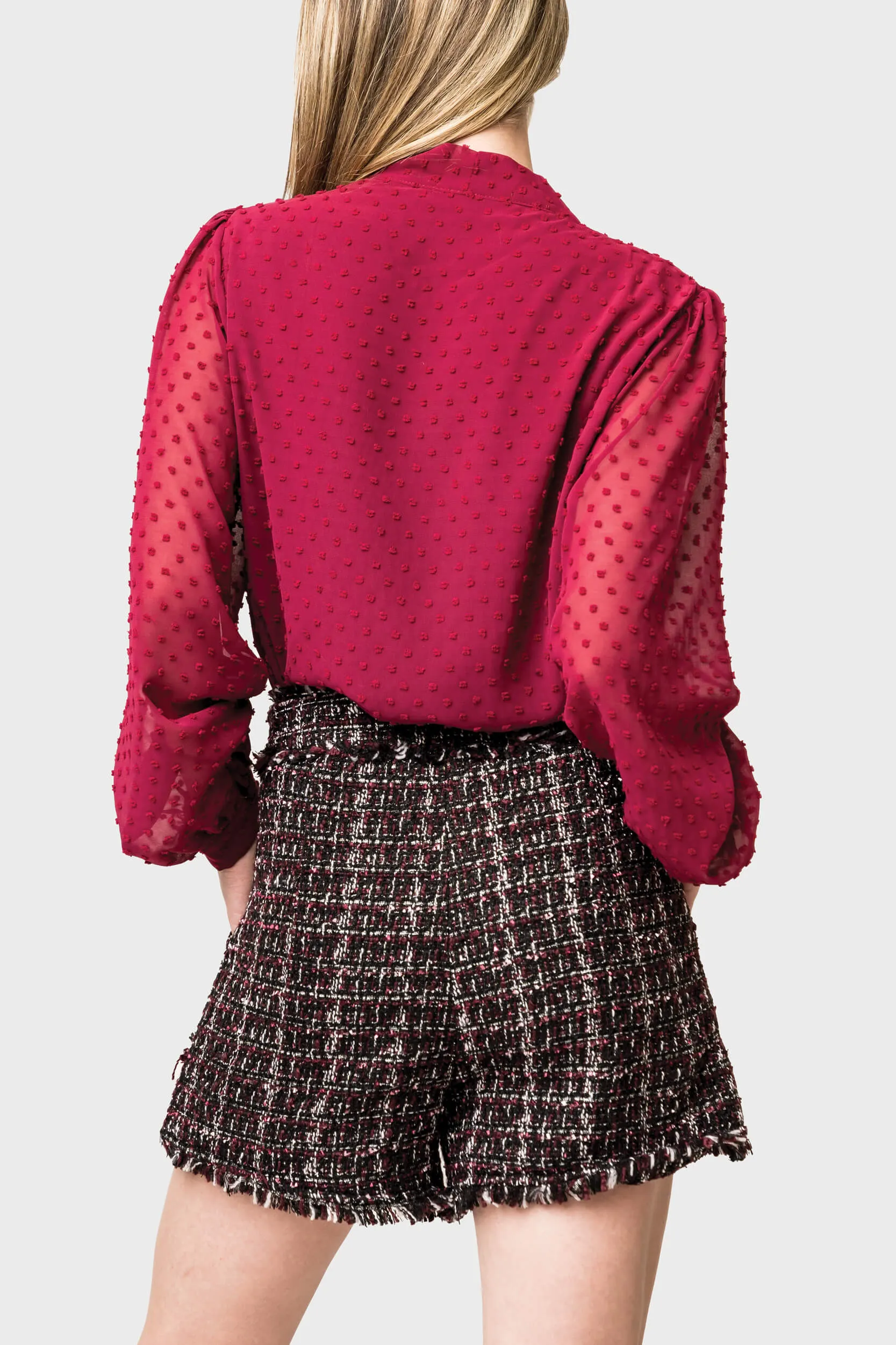 Boucle Short with Patch Pocket