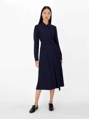 Capale Shirt-collar cady dress