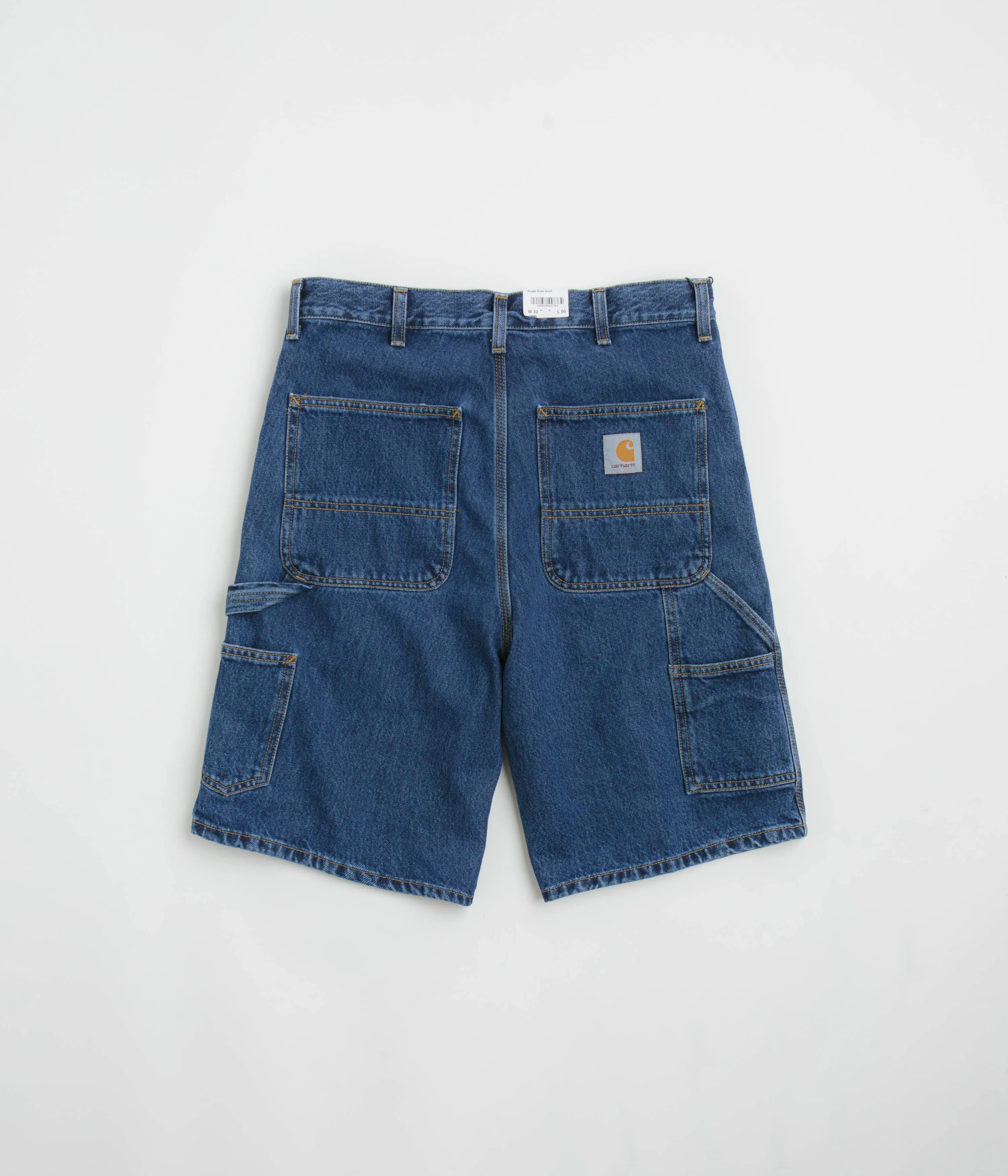 Carhartt Single Knee Shorts - Stone Washed Blue