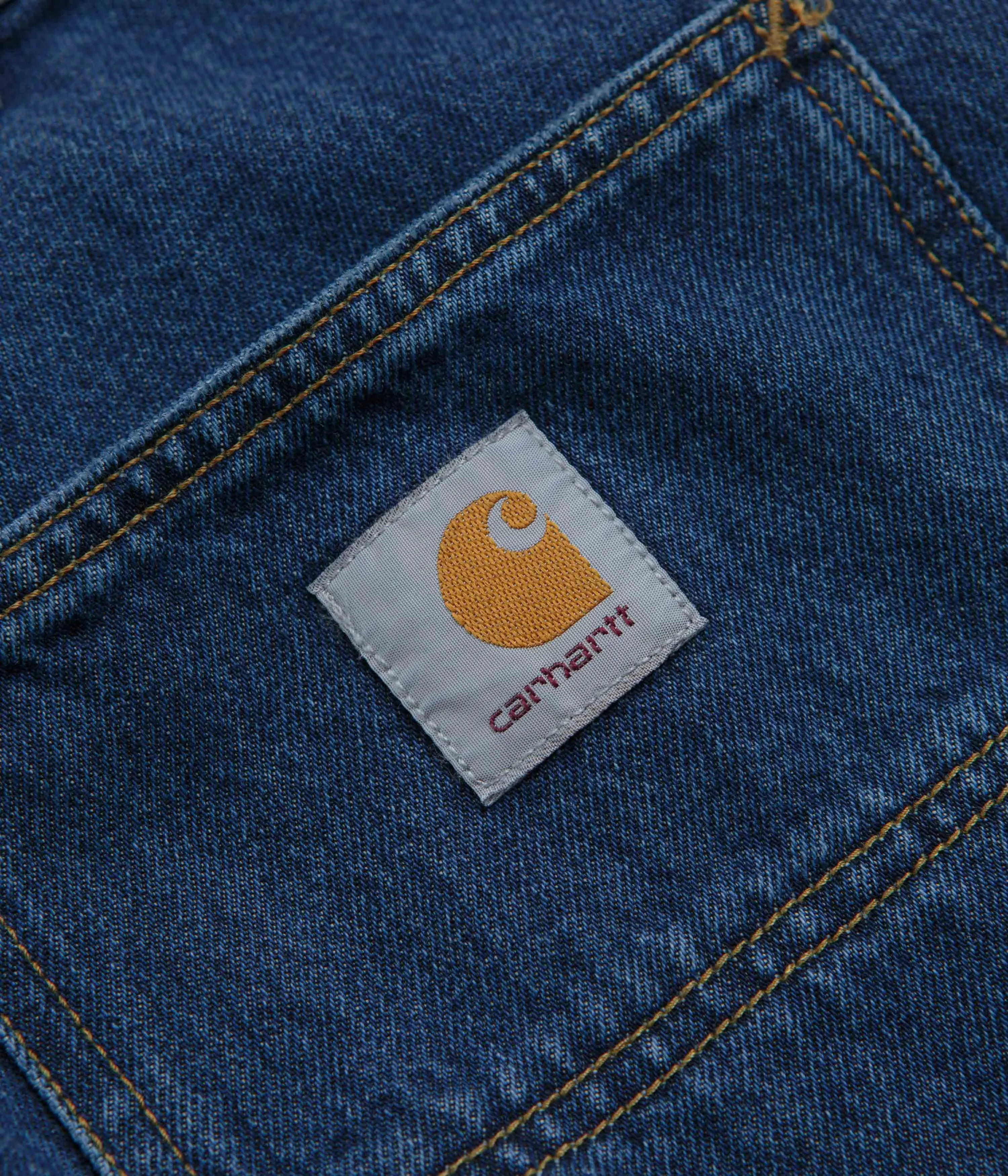 Carhartt Single Knee Shorts - Stone Washed Blue