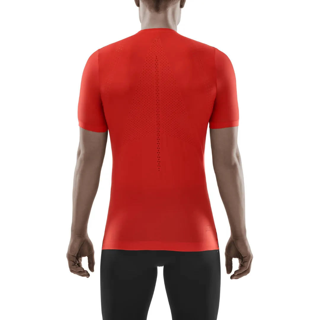 CEP | Run Ultralight Short Sleeve Shirt | Men's | Lava