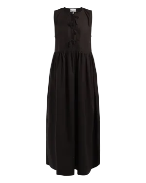 Cotton Poplin Midi Dress