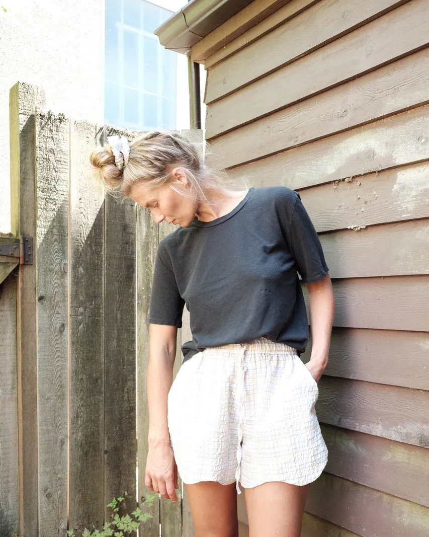 Cropped Silverlake Tee, Black