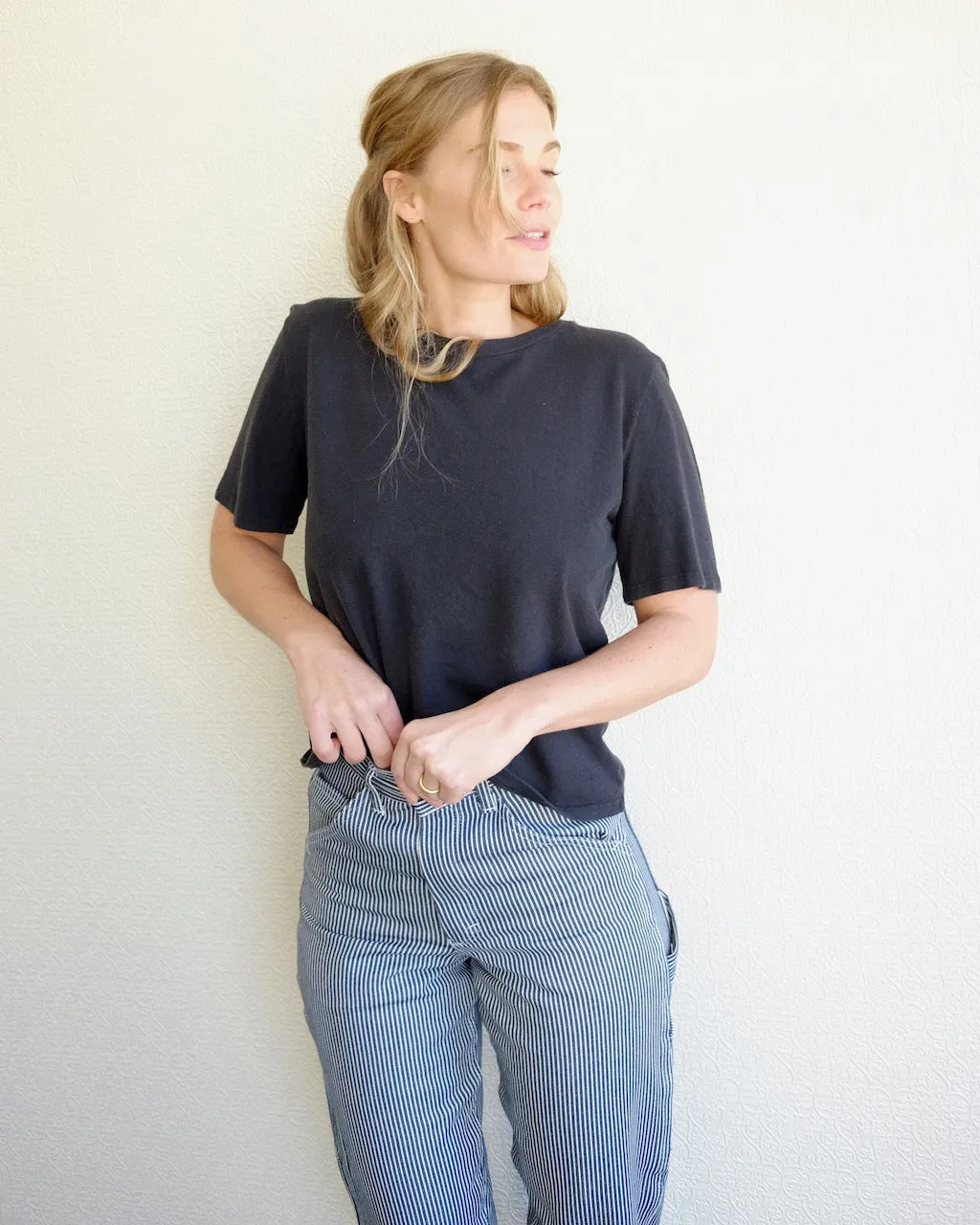 Cropped Silverlake Tee, Black