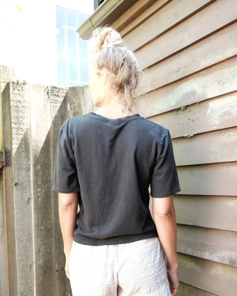 Cropped Silverlake Tee, Black