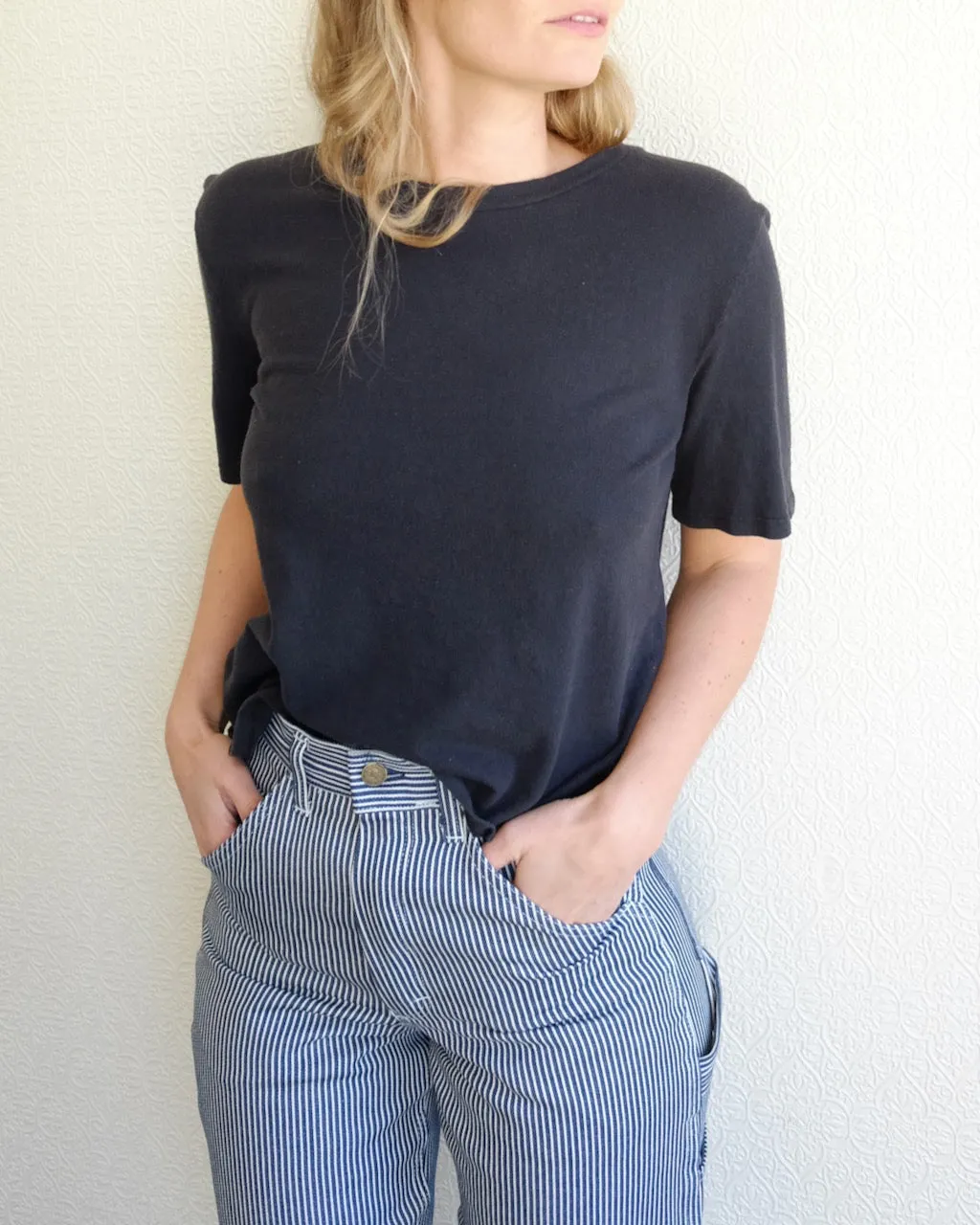 Cropped Silverlake Tee, Black