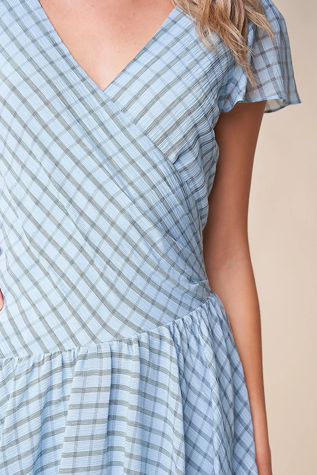Executive Asymmetrical Faux Wrap Dress