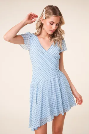 Executive Asymmetrical Faux Wrap Dress