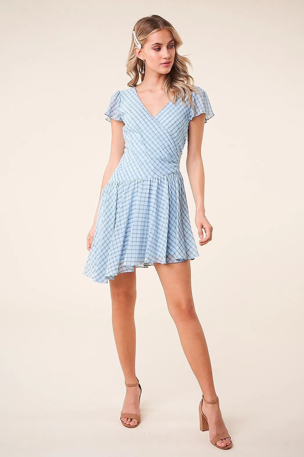Executive Asymmetrical Faux Wrap Dress