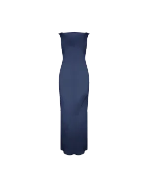 FIREBIRD COWL GOWN MULHOLLAND NAVY