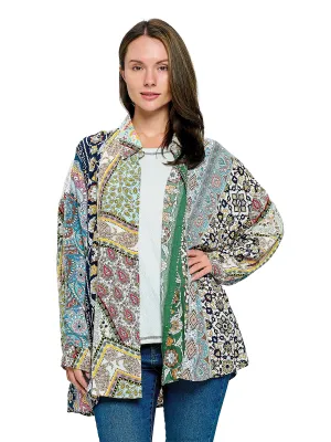Floral Shirt Button up Patchwork