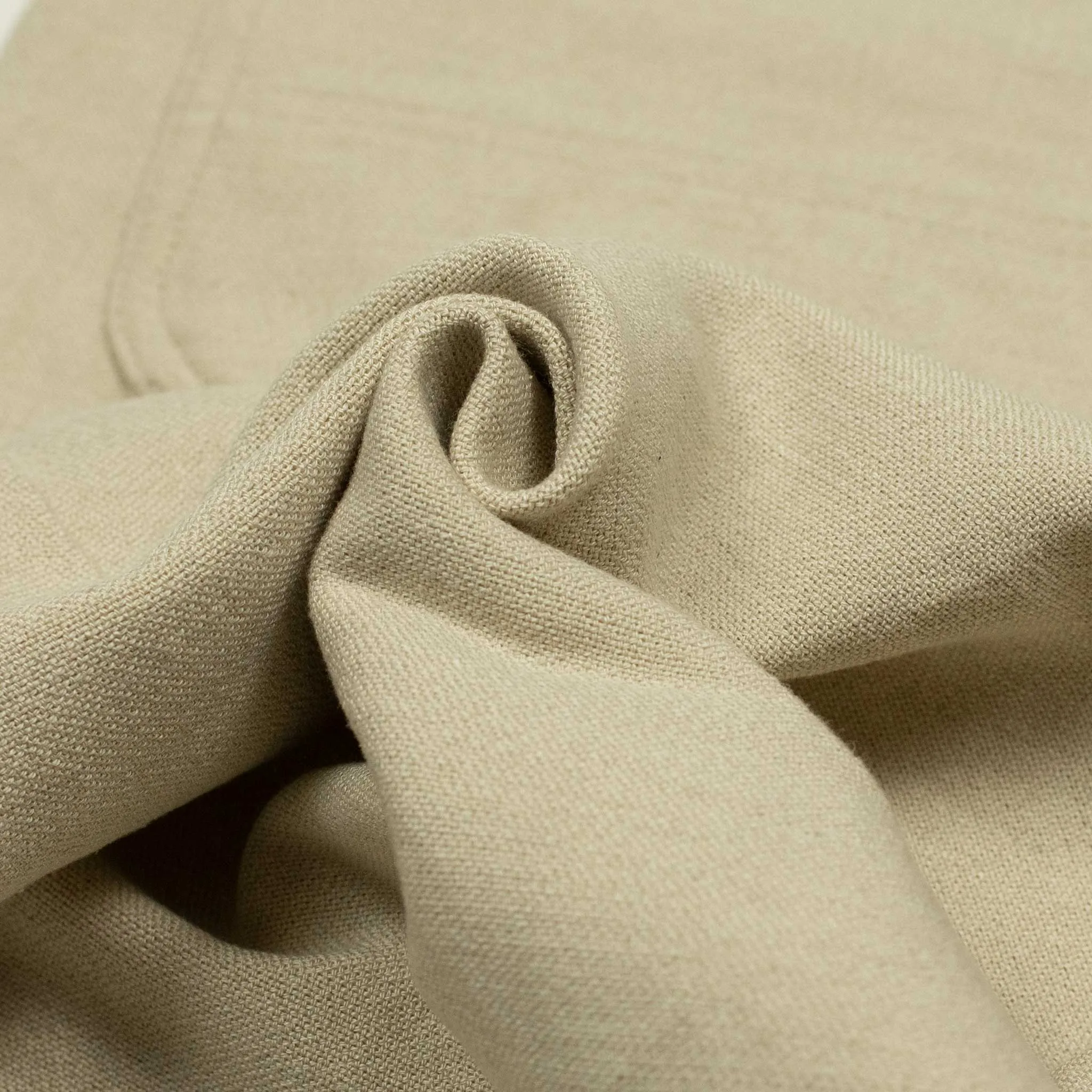 High rise painter pants in natural cotton/linen duck canvas