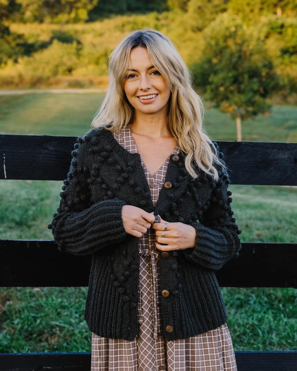 June Dress in Beige Plaid - XS, S, M Left