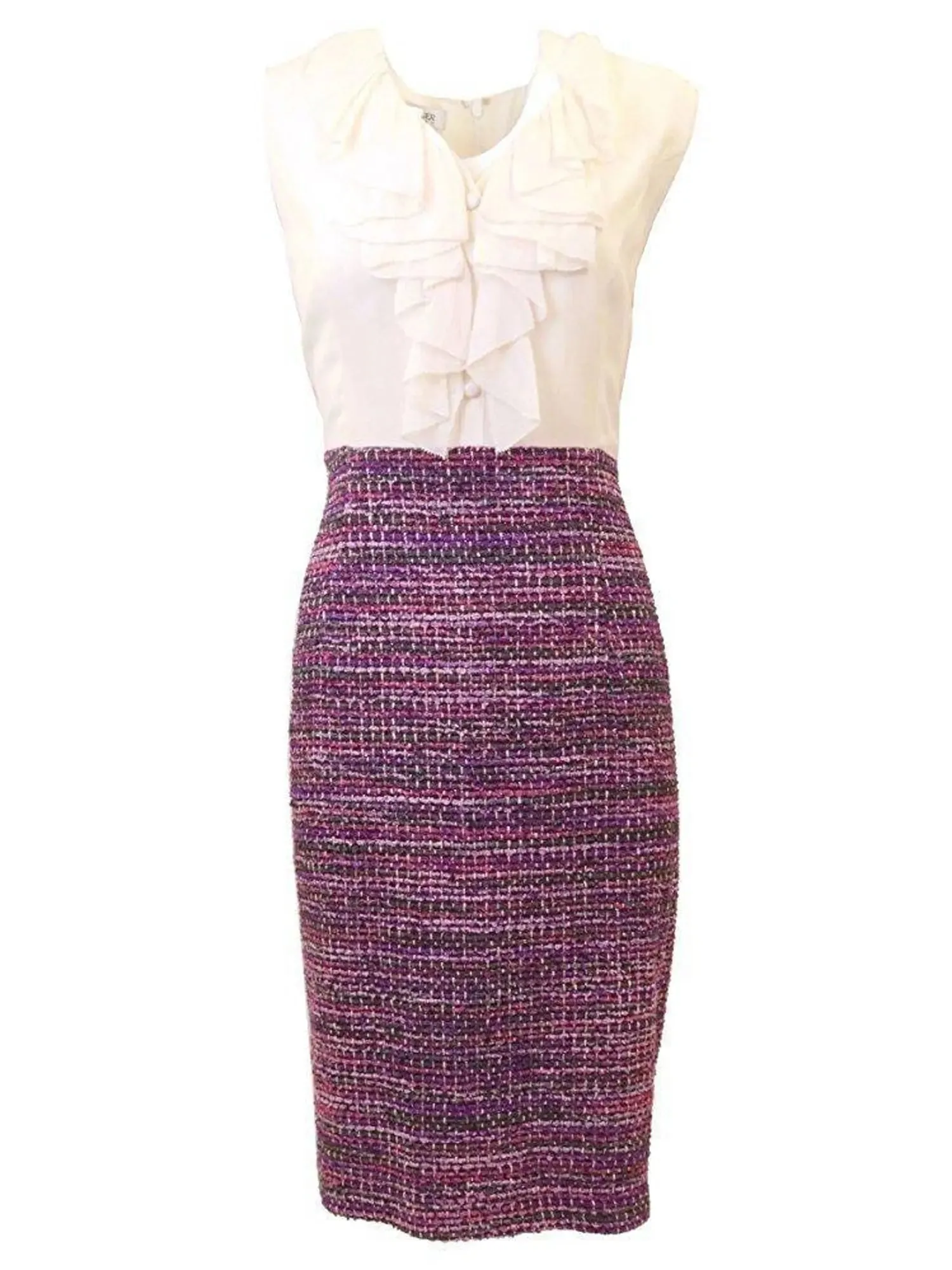 Kay Unger Two Piece Tweed Dress