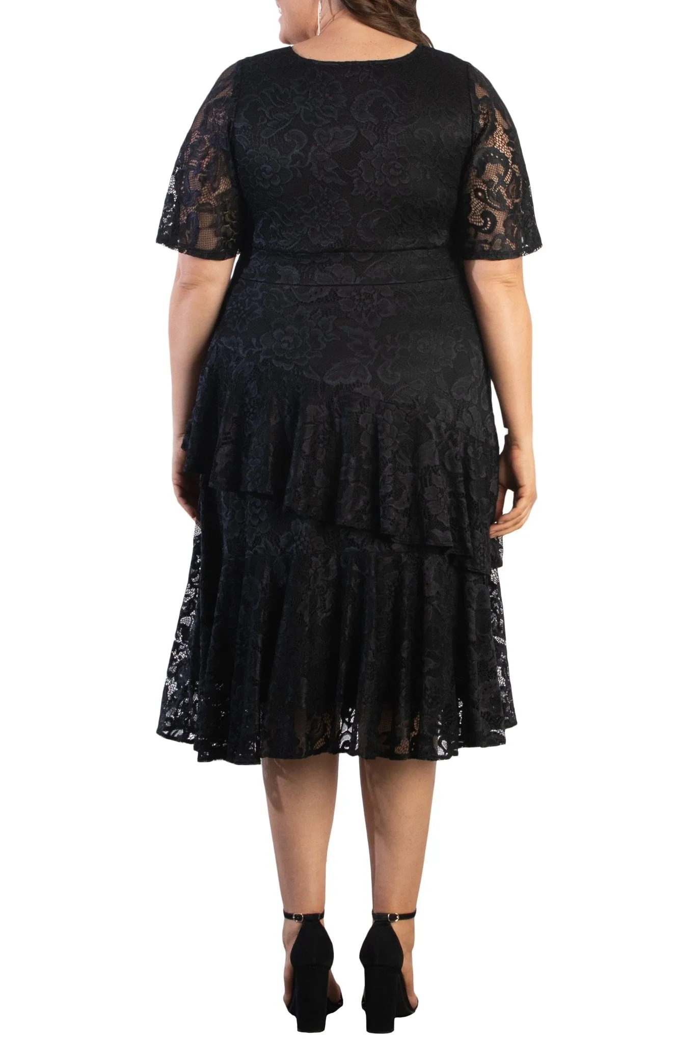 Lace Affair Cocktail Dress - Plus