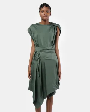 Loko Dress in Verdigris