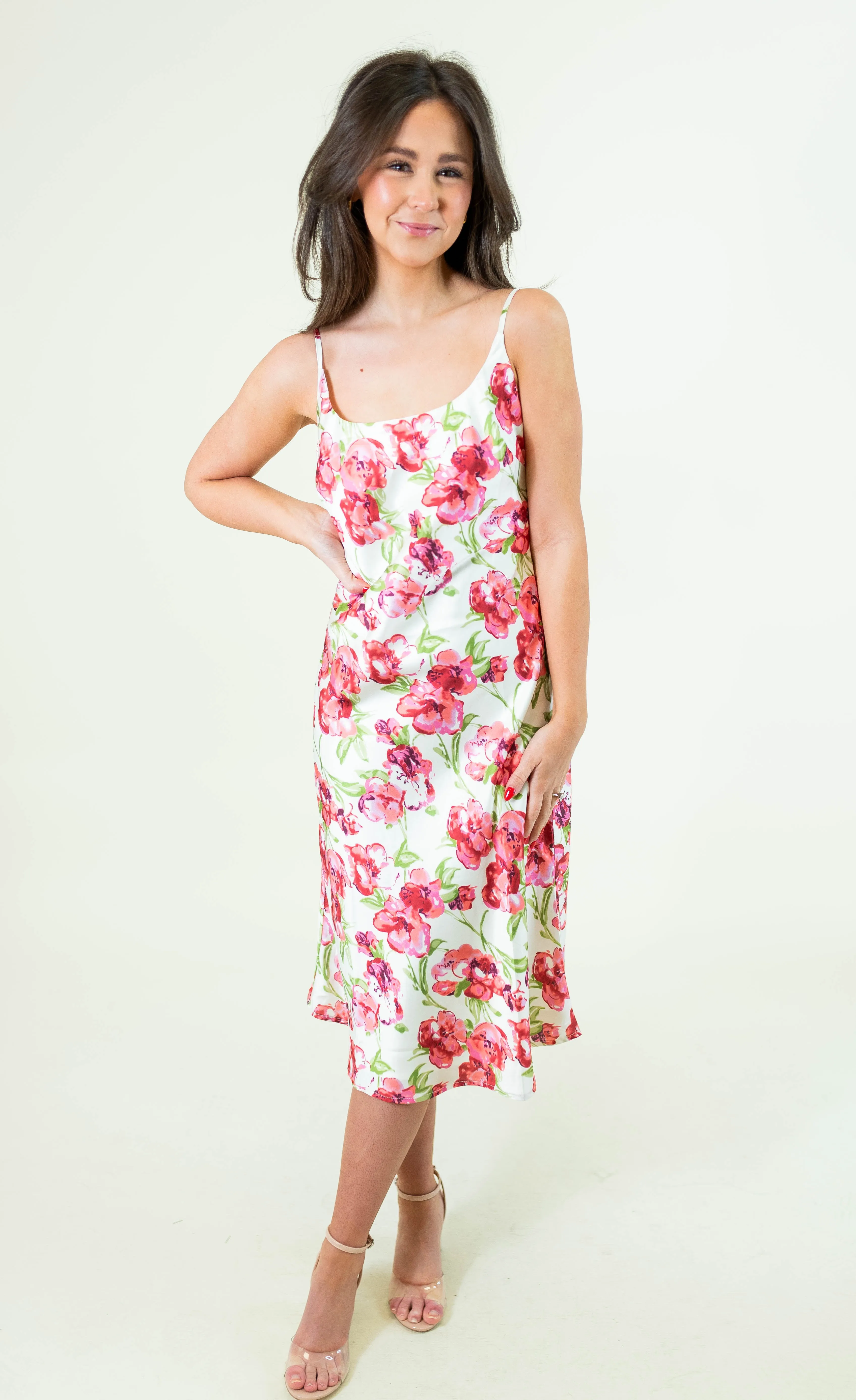 Love Of Romance Midi Slip Dress