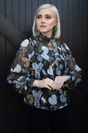 Luna Top - Floral Pond