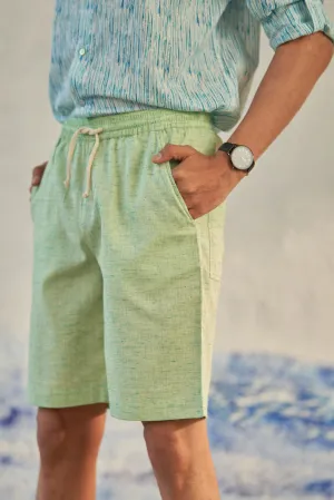 Mint Textured Bermuda