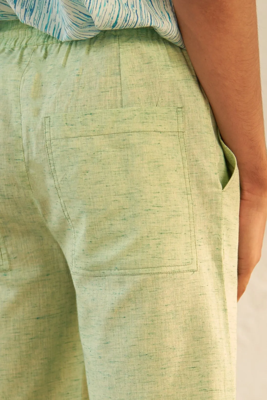 Mint Textured Bermuda