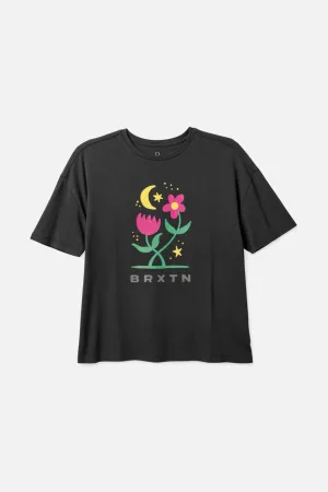 Moonlight Oversized Boyfriend Tee - Washed Black