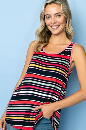 MULTI STRIPE TANK TOP