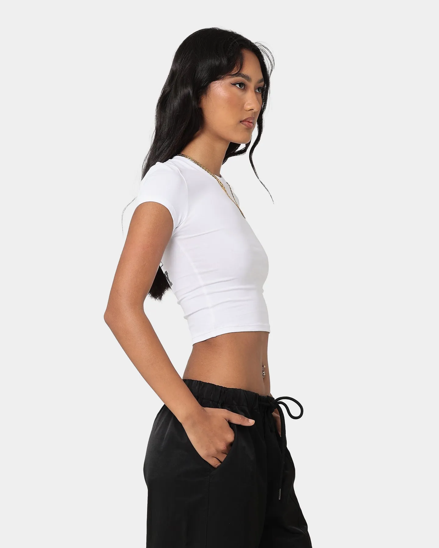 Playboy Women's Stack Baby T-Shirt White