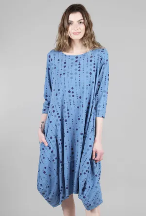 Polka Dot Tulip Dress, Ocean