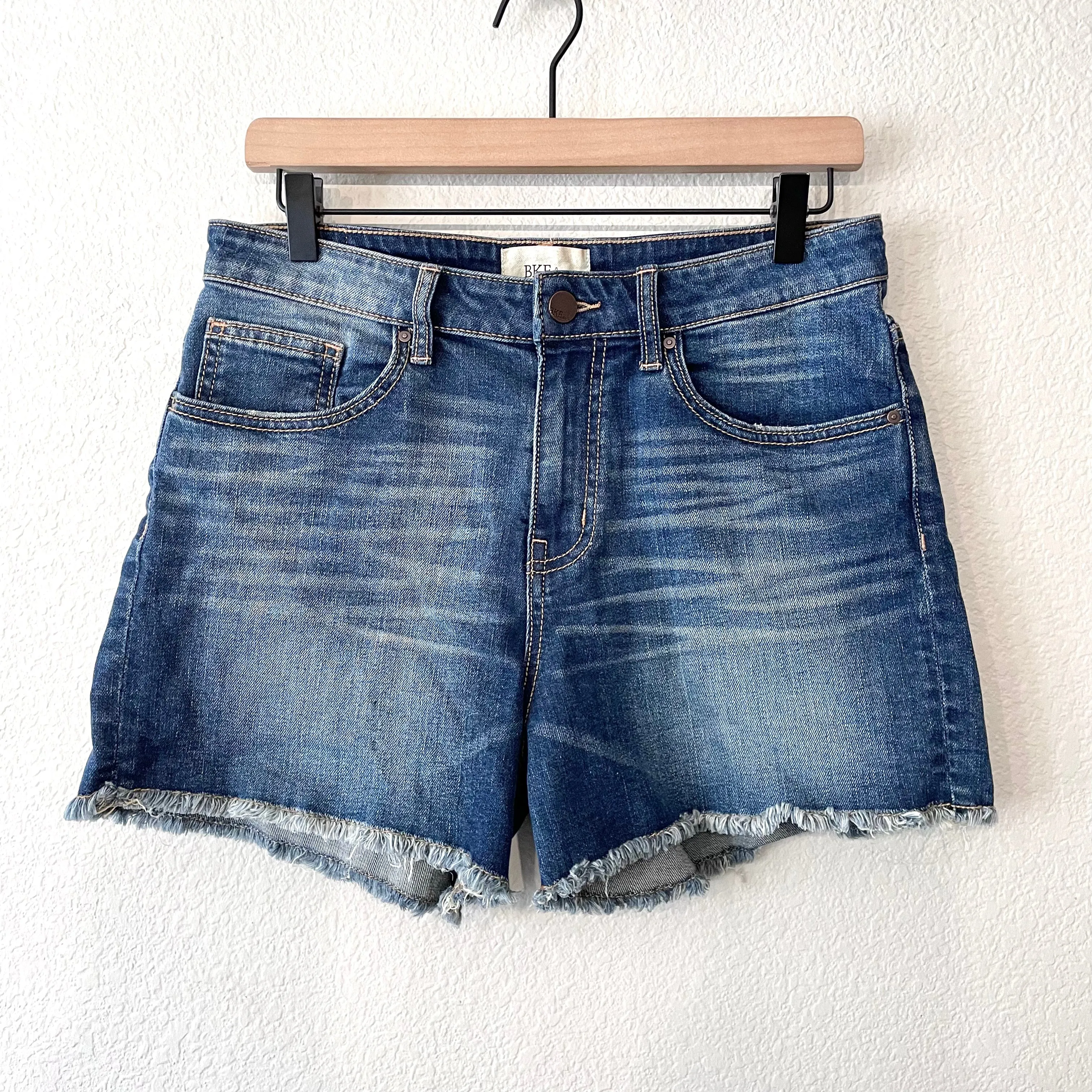 Raw Hem Jean Shorts