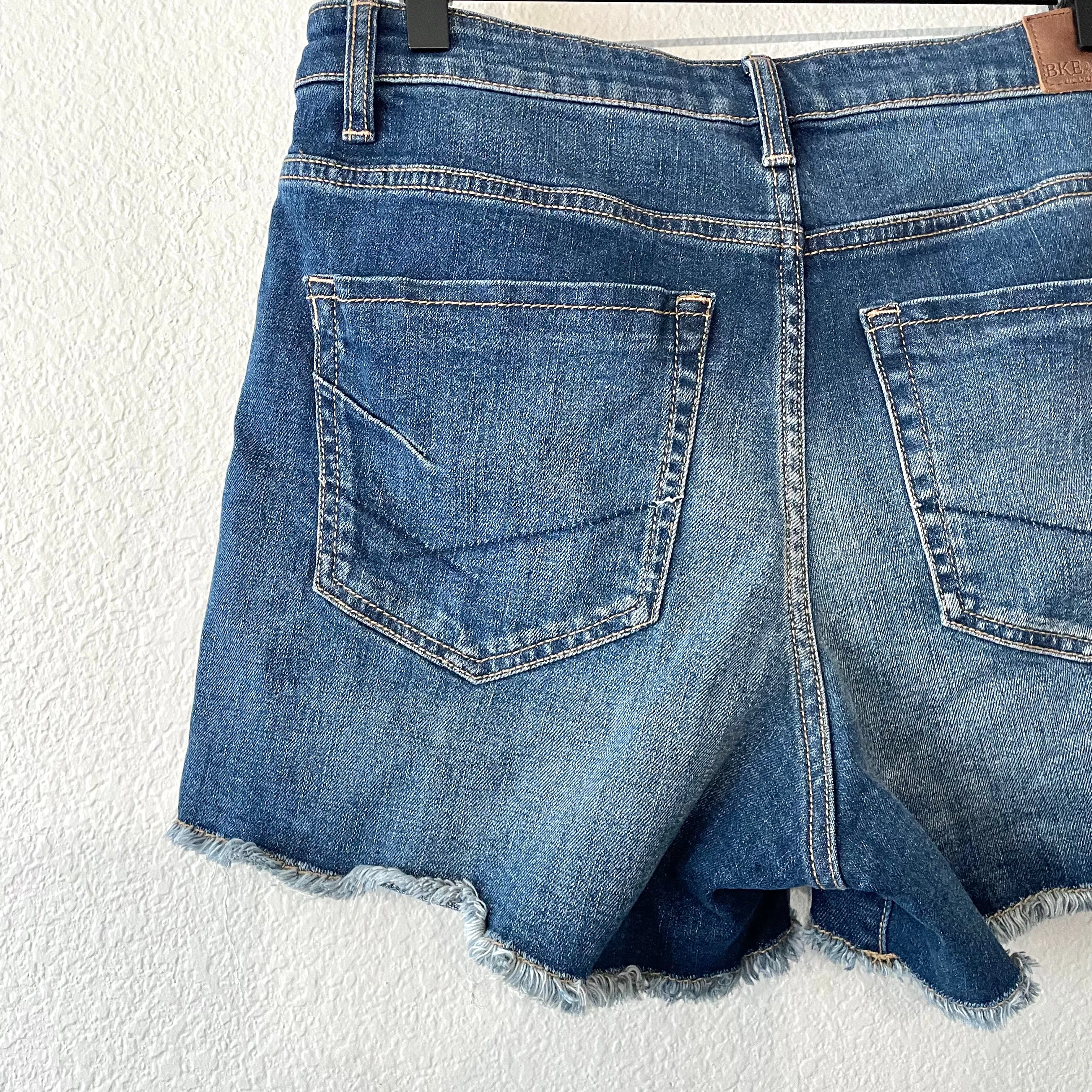 Raw Hem Jean Shorts