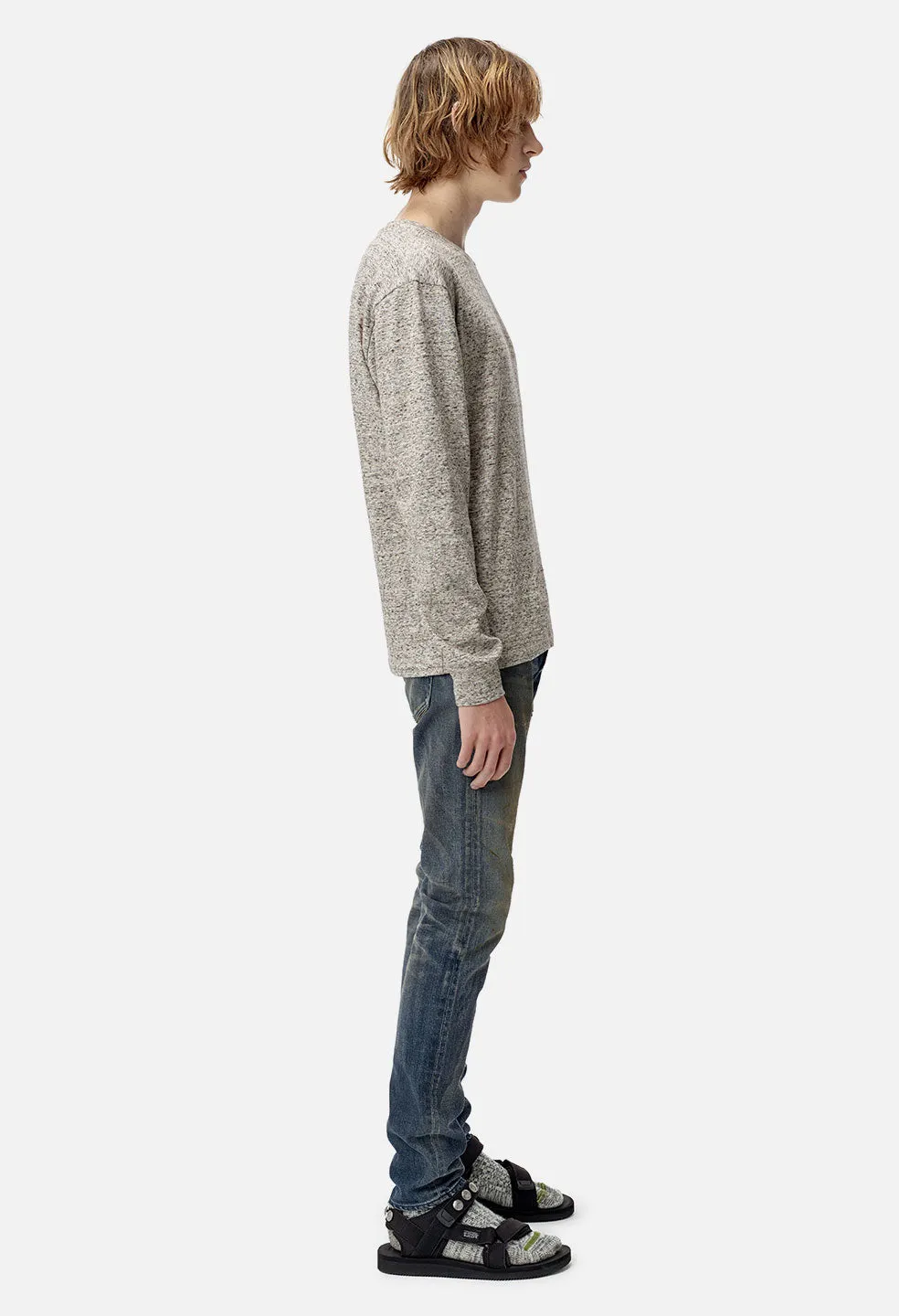 Raw Melange LS Tee / Oatmeal