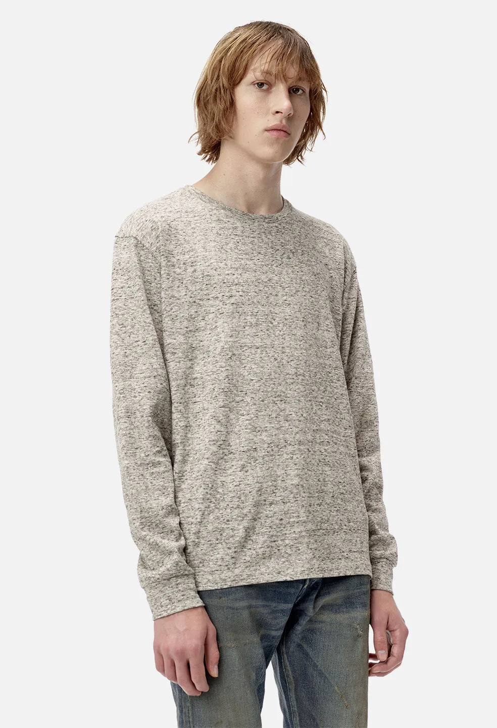 Raw Melange LS Tee / Oatmeal
