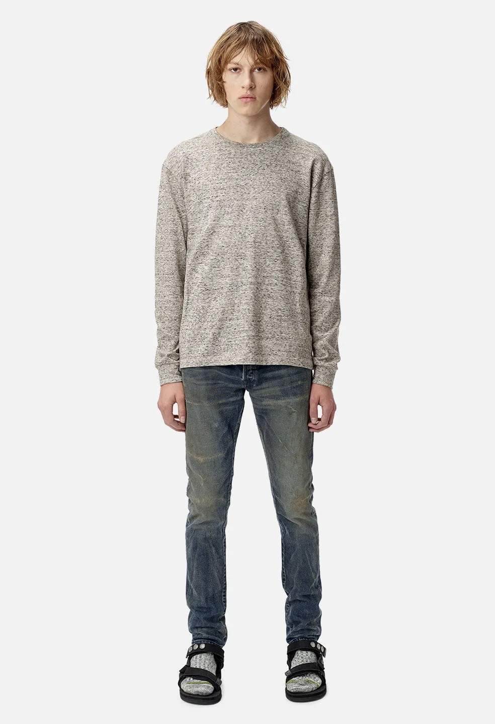 Raw Melange LS Tee / Oatmeal