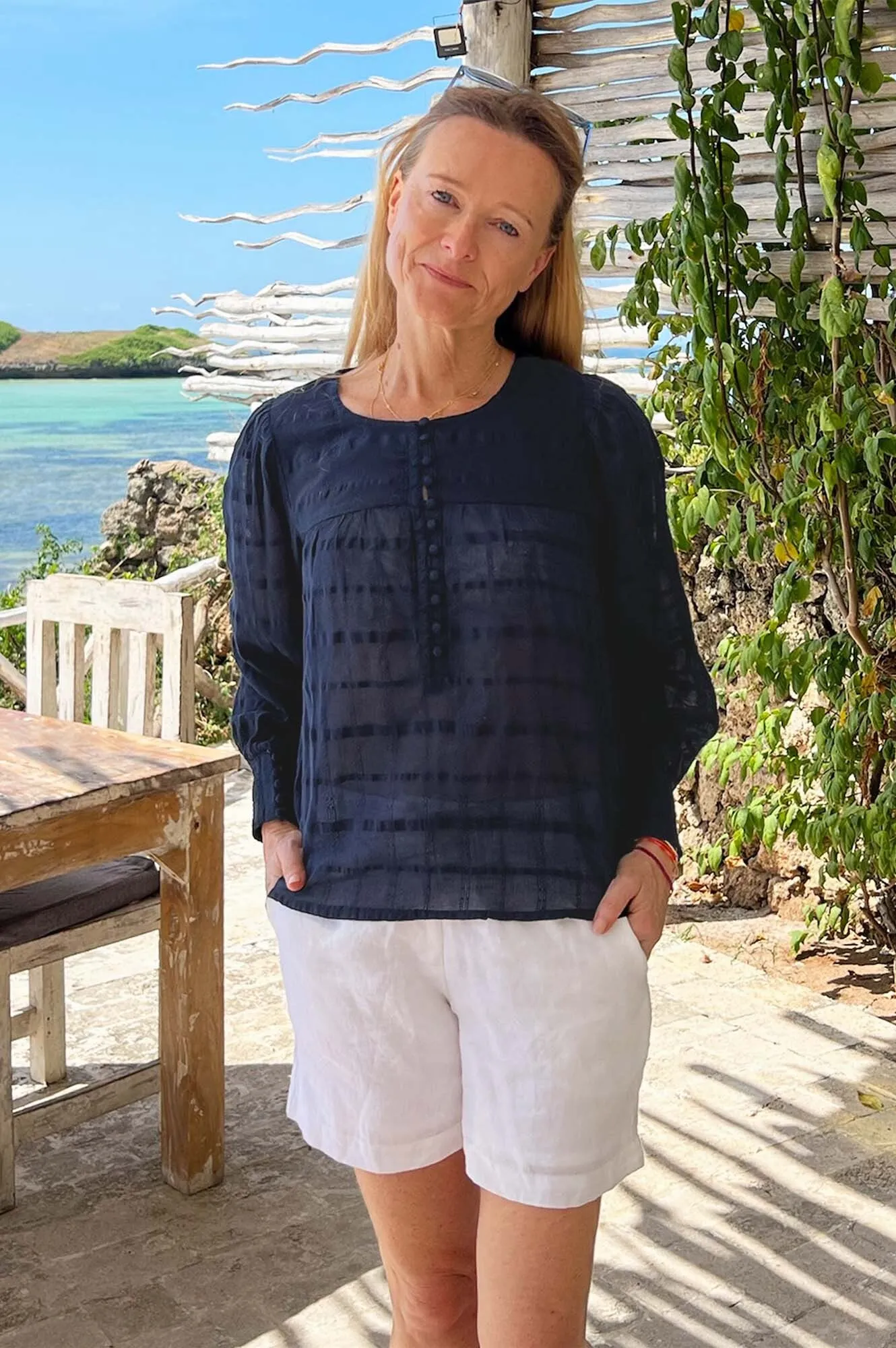 Roch Blouse | Navy