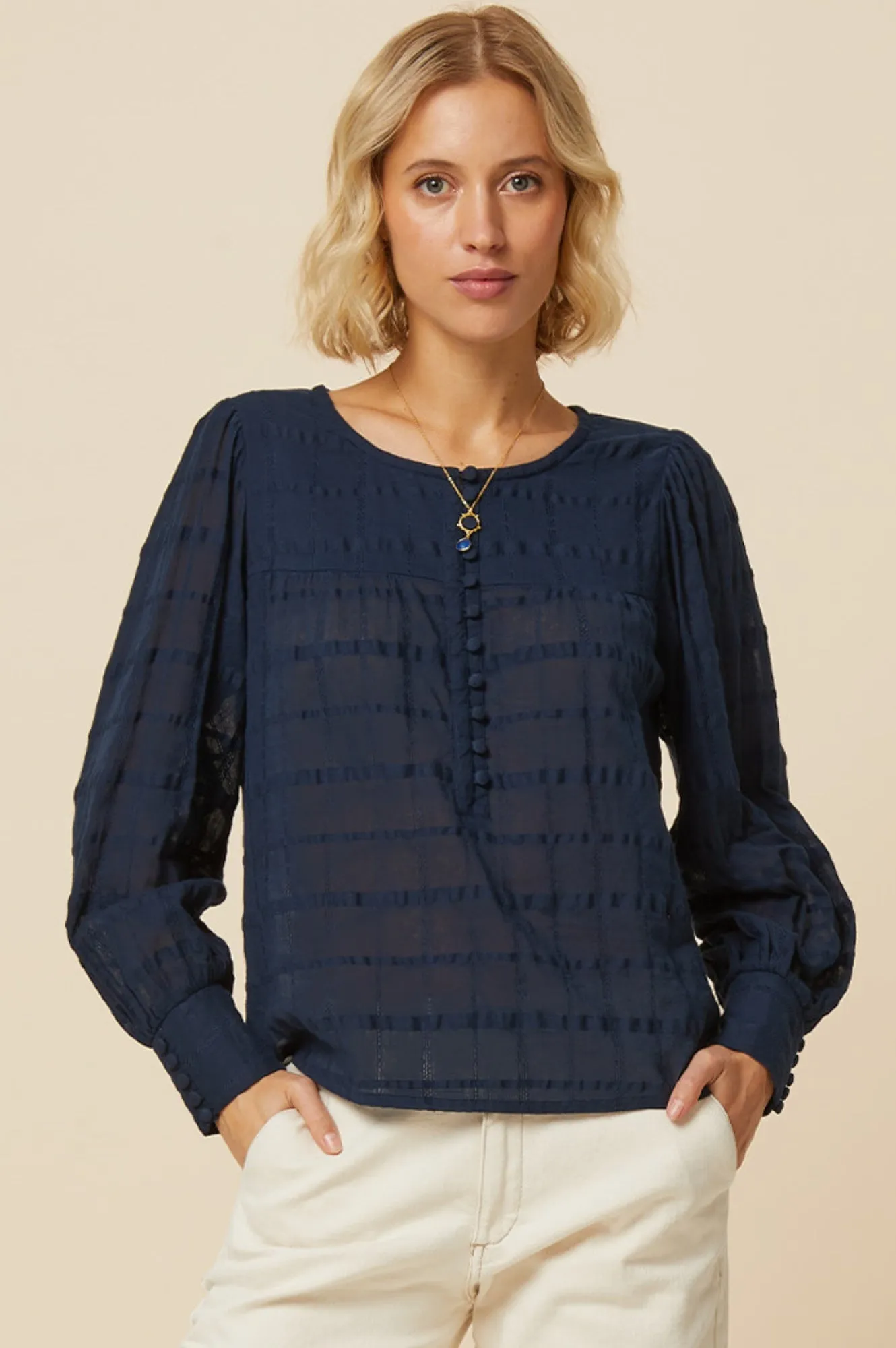 Roch Blouse | Navy
