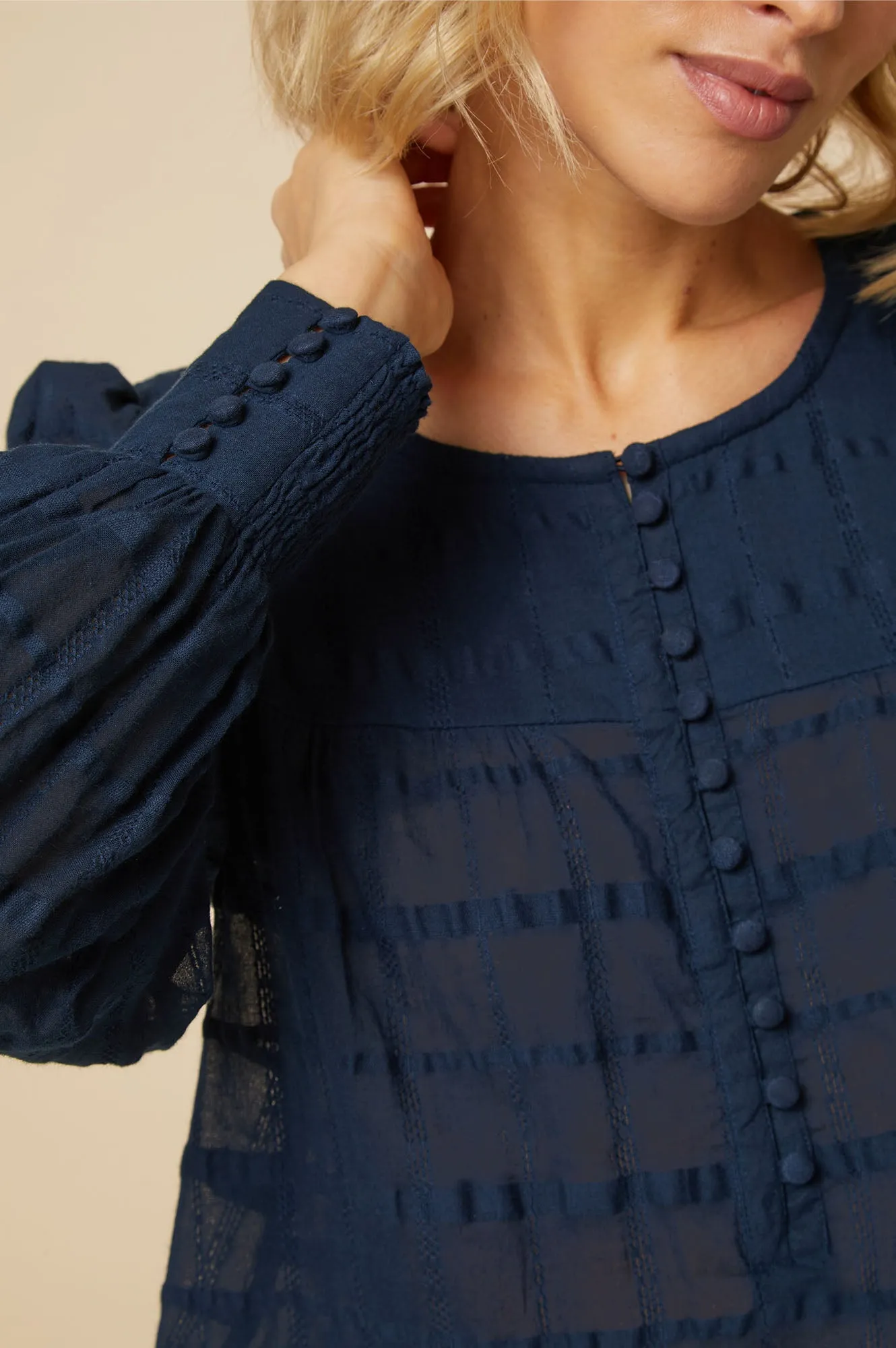 Roch Blouse | Navy