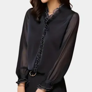 Ruffled Collar Blouse