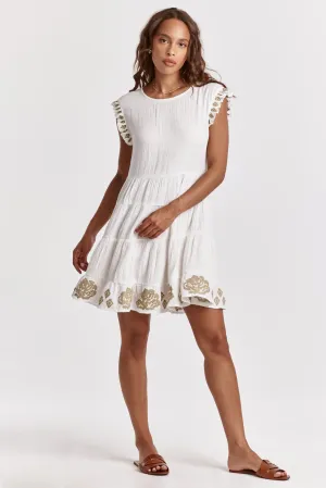 SADIE SLEEVELESS DRESS TIGER LILLIES