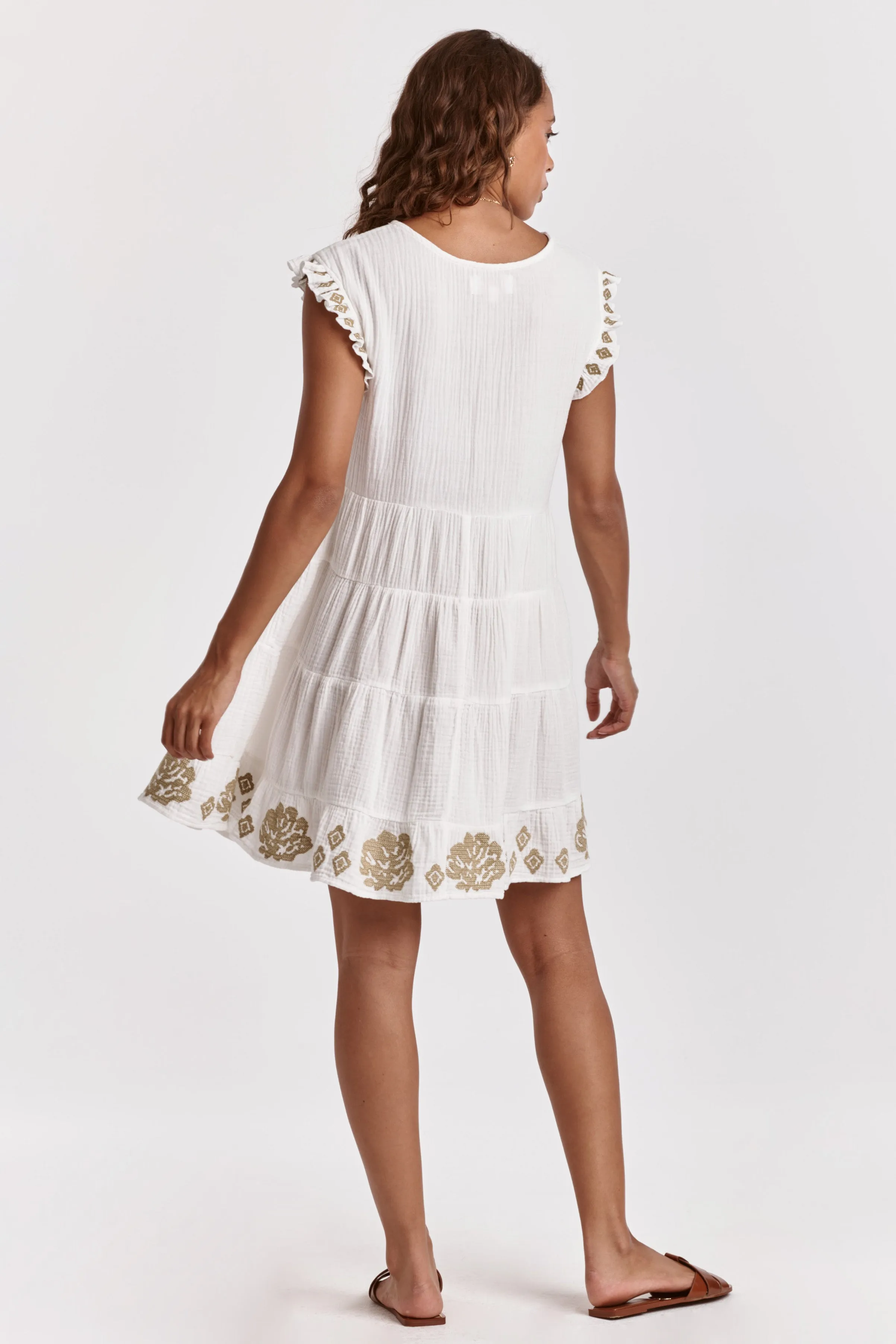 SADIE SLEEVELESS DRESS TIGER LILLIES