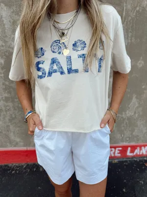 Salty Beach Cropped Tee